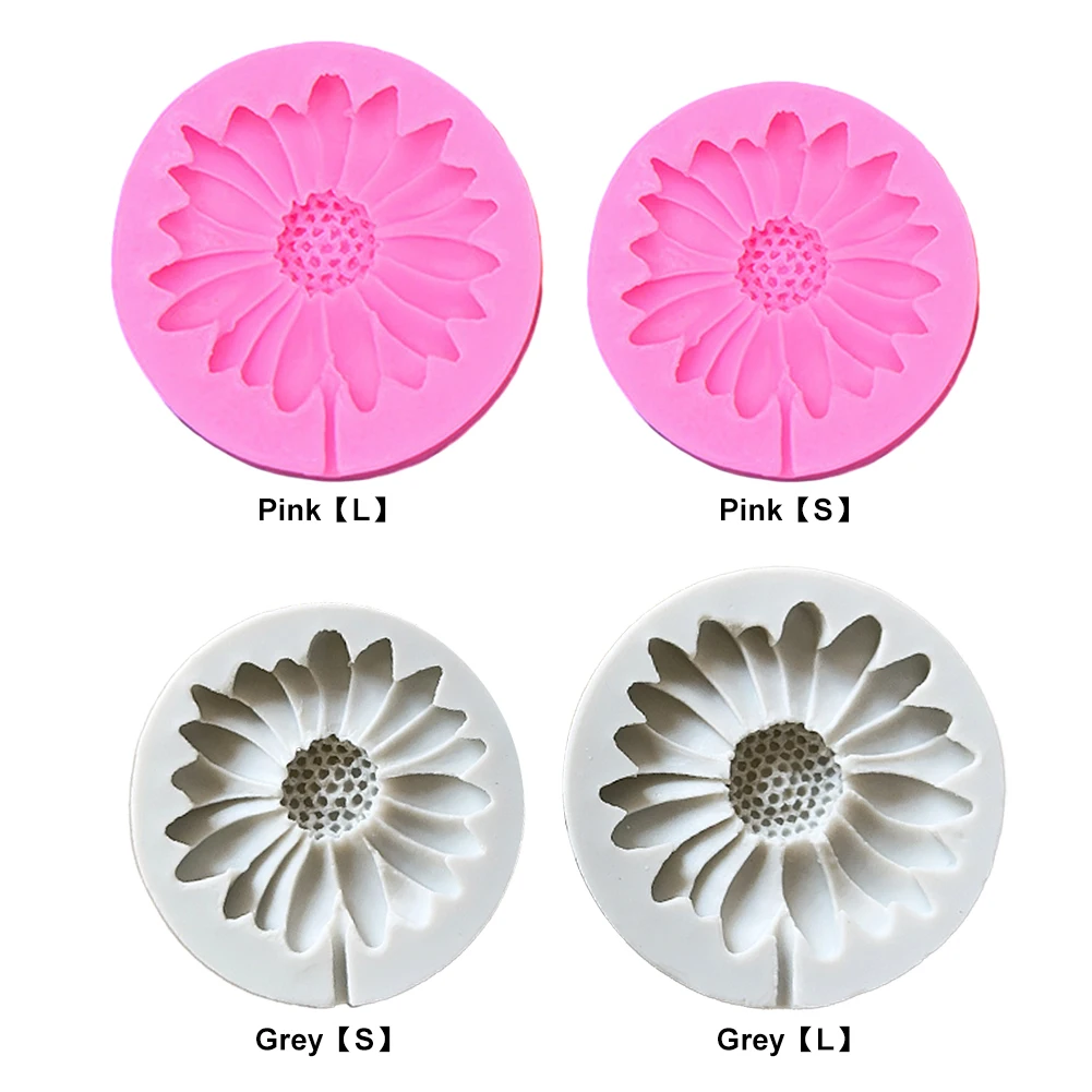 Soft Silicone Baking Mold Jewelry Casting DIY 3D Flower Shape Epoxy Resin Mold Daisy Soap Making Craft Candle Mould Home Decor