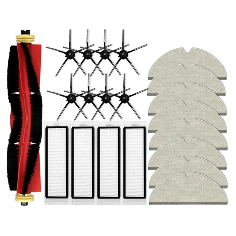 Roborock-Aspirateur Robot Pur, Brosse Latérale Principale, Filtre HEPA, Vadrouille, Accessoires de Grill, S5, S50, S51, S55, Dock S60