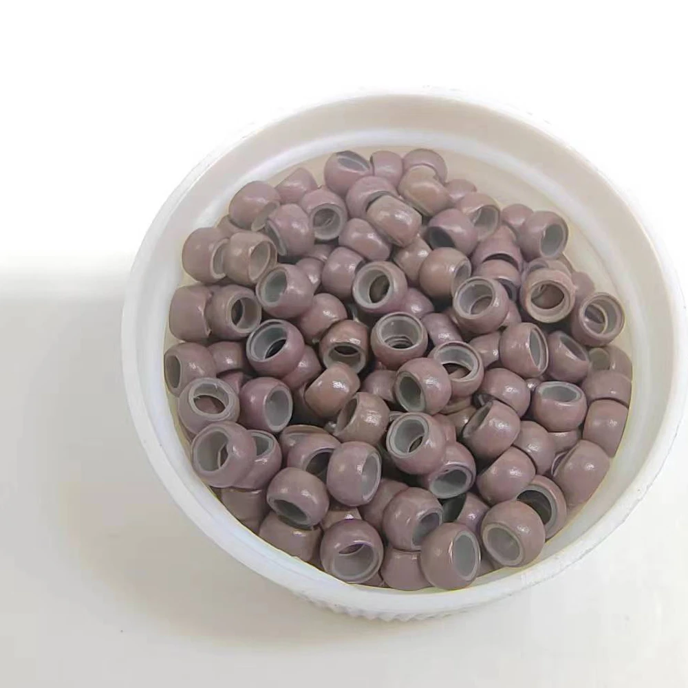 NANO Beads Silicone Lined Micro Rings 4MM For Nano Tip Micro Beads 10000units Nano Micro Ring Hair Extensions Nano Beads Links