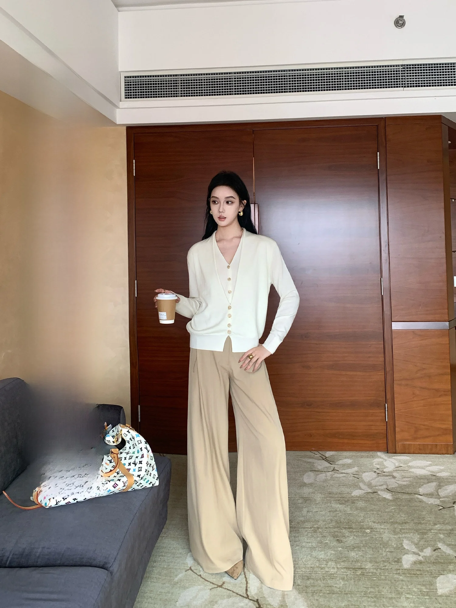 

Loose Wide Leg Pants for Women Casual Sle Loose Fit Comfortable Loose Trousers Autumn Collection Faionable Ladies Pants