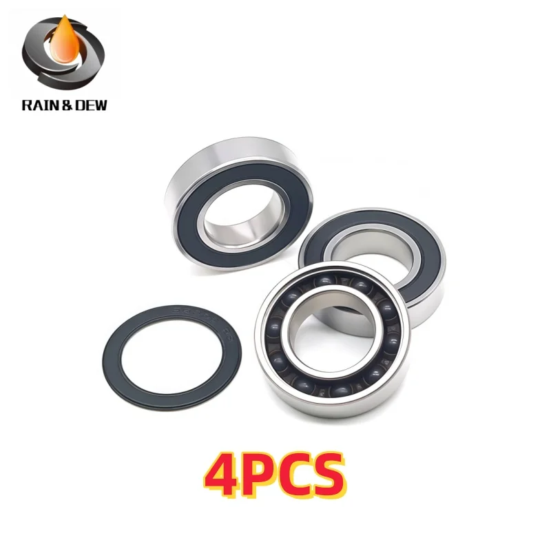 4Pcs 696RS CB 6x15x5mm Hybrid Ceramic Bearing ABEC-7 Bicycle Bottom Parts 6000 6200 6800 S6802 6900 S6902 S6903 15267 18287 RSCB