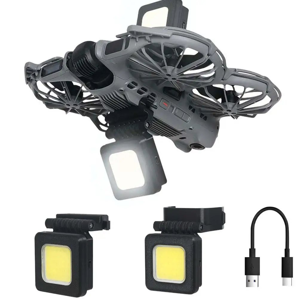 Luz de Vuelo Nocturno para Drones, Luz Indicadora para Accesorios de Drones DJI Neo 2, Luz LED Recargable Anticollisión, Luz de Navegación