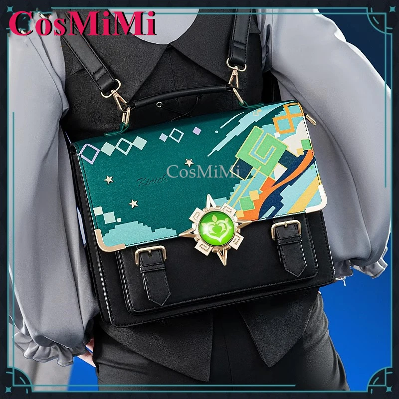 CosMiMi Game Genshin Impact Kinich Cosplay Theme Impression Pack Daily Preppy Commuter Backpack Messenger Bag Lovely Itabag New