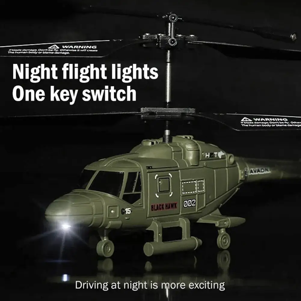 Remote Control Mini-aircraft Helicopter Simulation Toys Model Sports Drop-resistant Lights Outdoor Aircraft With Gifts Chil E8X7