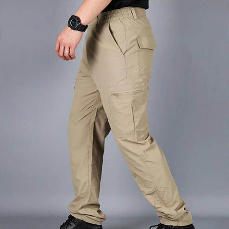 Sommer Lässige Leichte Armee Militär Lange Hosen Männlichen Wasserdichte Quick Dry Cargo Camping Overalls Atmungsaktive Taktische Hosen – Detail 7