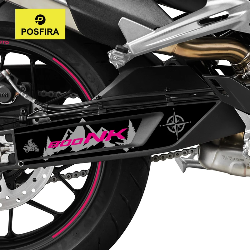 POSFIRA Motorcycle Swingarm Sticker Vinyl Decals for CFMoto 800NK CF Moto 800 NK NK800 2023-2024 Swing Arm Accessories