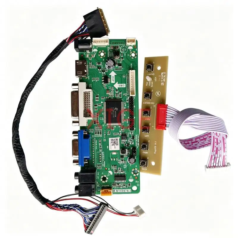 For N133BGE LT133EE09 LT133EE10 N133B6 Controller Board DIY Kit HDMI+DVI+VGA 1366x768 40 Pin LVDS Laptop Display Screen 1366*768