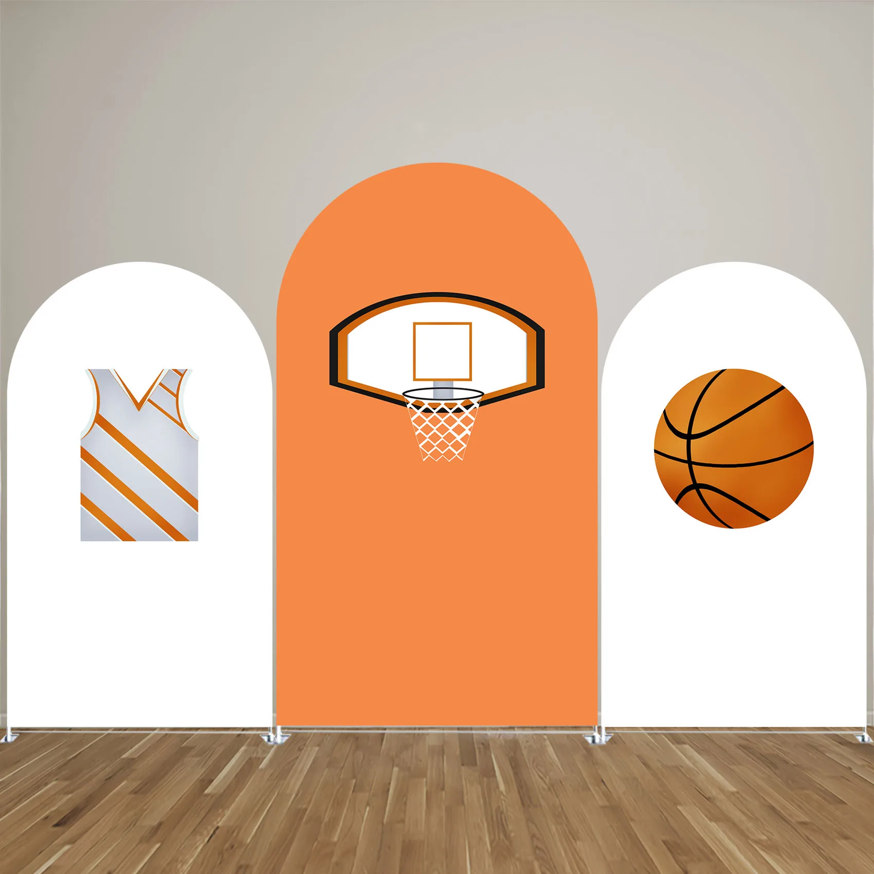 

Basketball Theme Arch Backdrop Cover Sport Arched Stand Cover Baby Birthday Baby Shower Parties Decorations Props