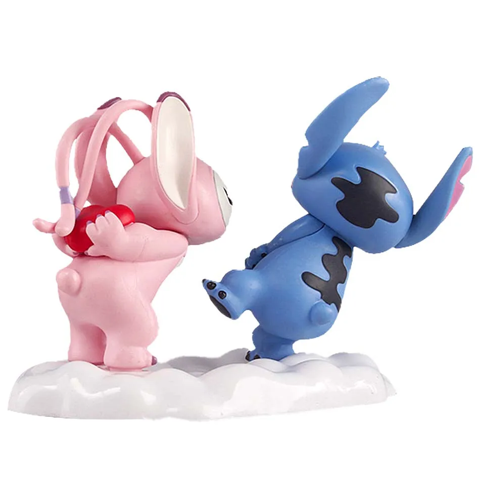 Disney Anime Figures Stitch Toys Decoration Model Pvc Figure Stitch Model Boys Girls Cartoon Dolls Kid Collection Birthday Gifts