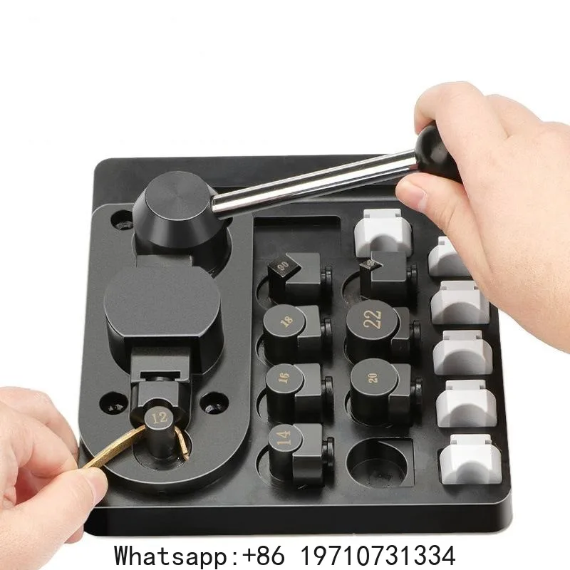 Ring Bender Tool Ring Maker Kit with Nylon Dies Spoon Earring Bending Machine for Spoon Ring Jewelry Making