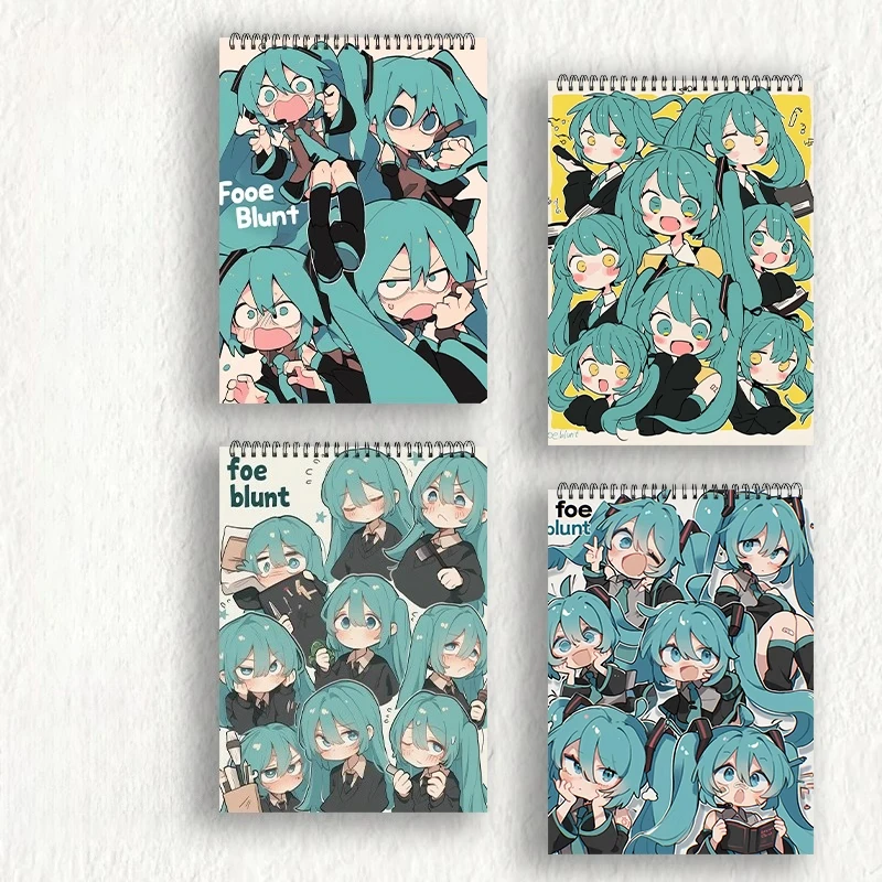 Hatsune Miku Sketch Pad B5 A4 8K Multi Size Thick Paper Drawing Book For Cute Anime Art Practice Classic Toys