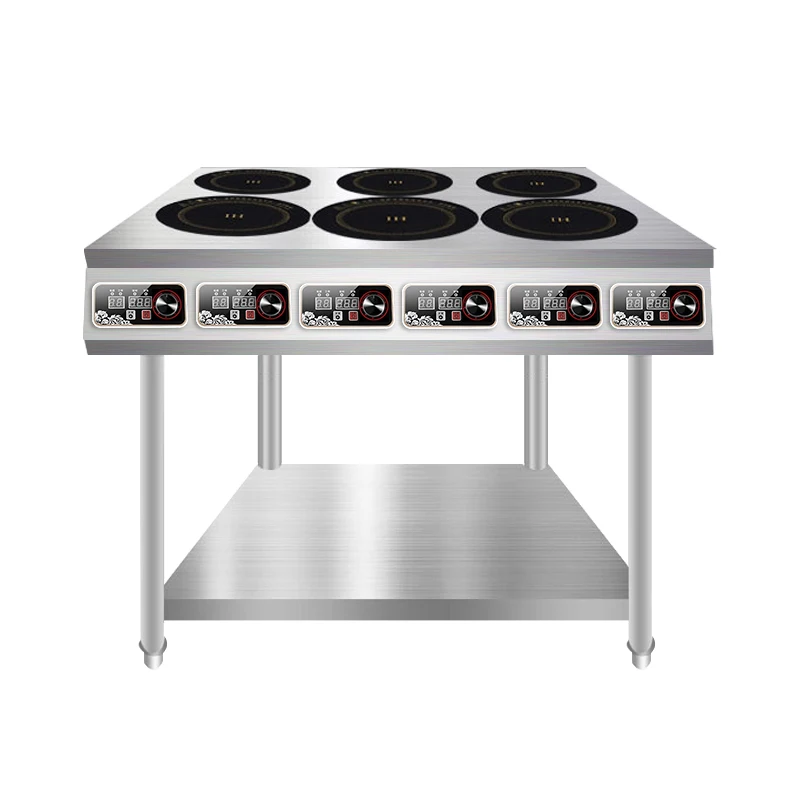 WM-03 Commercial Use Electric Induction Cooker Stainless Steel Restaurant Rack-style Hob Stovetop 220V 3500W Four