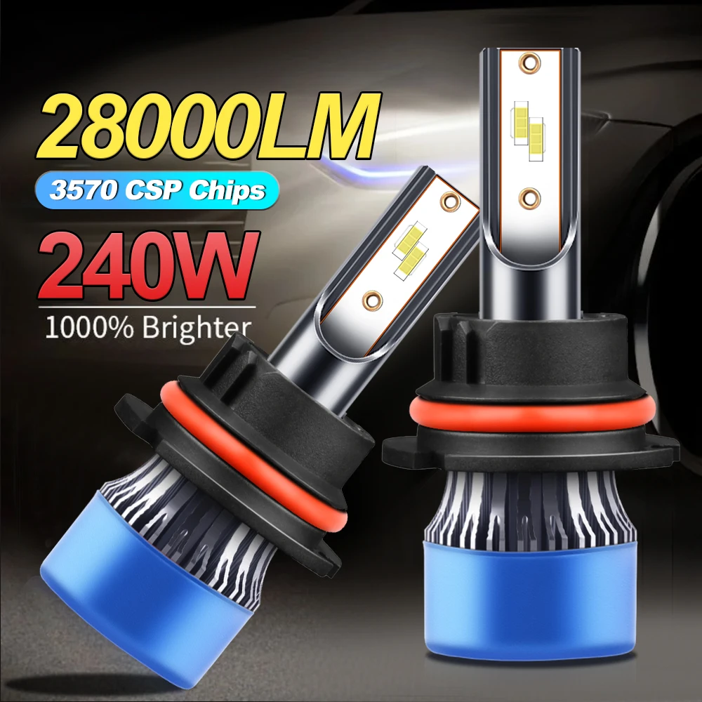 

240W H7 H4 LED Canbus 28000LM Car Headlights H1 H11 H13 9005 HB3 9006 HB4 9012 HIR2 Turbo Auto Headlamps 6000K Car Fog Lights