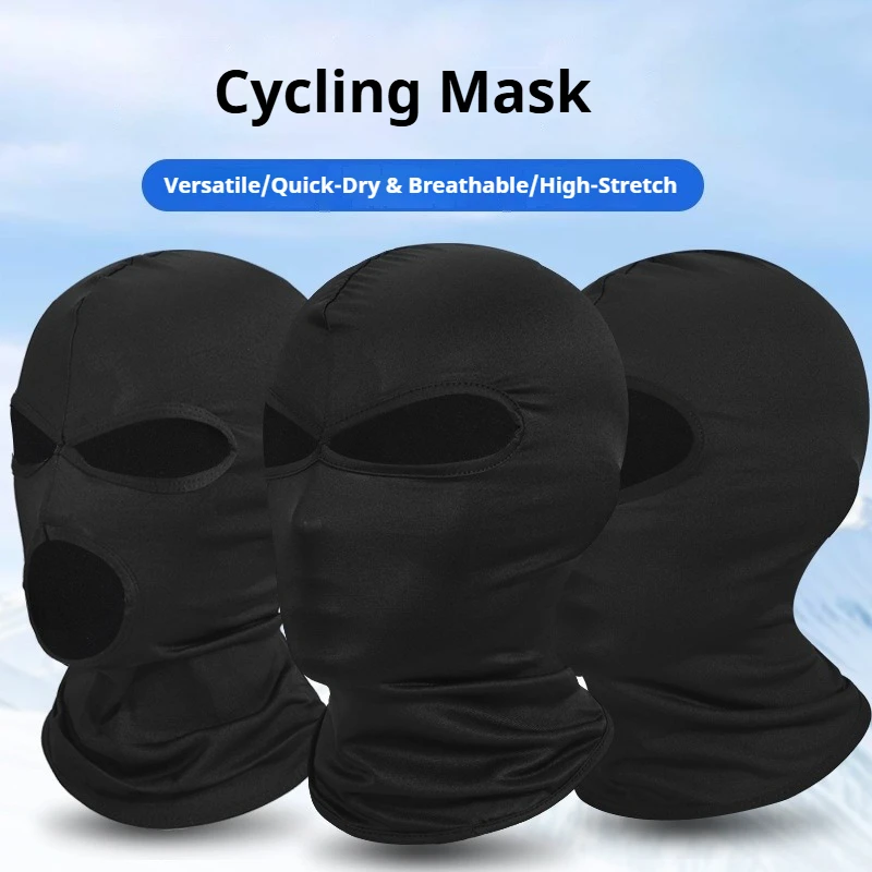 Winter Riding Balaclava Face Mask Breathable Sun Protection Full Face Cover Cycling Helmet Liner Outdoor Sports Neck Gaiter