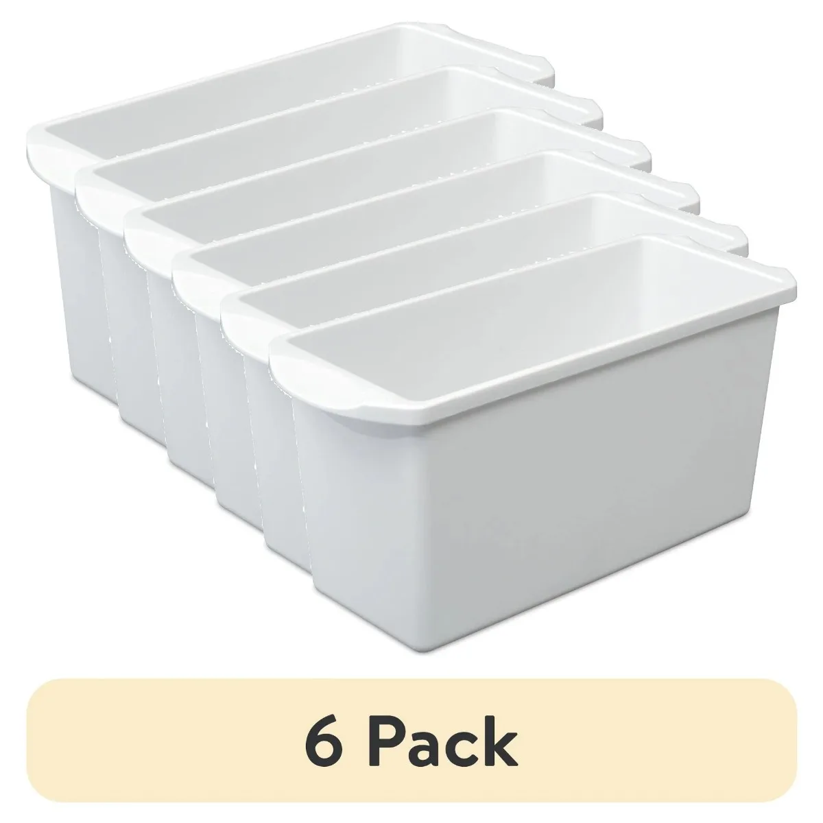 

(6-pack) Ice cube tray, narrow design, space-saving, white，Fits stackable ice cube trays