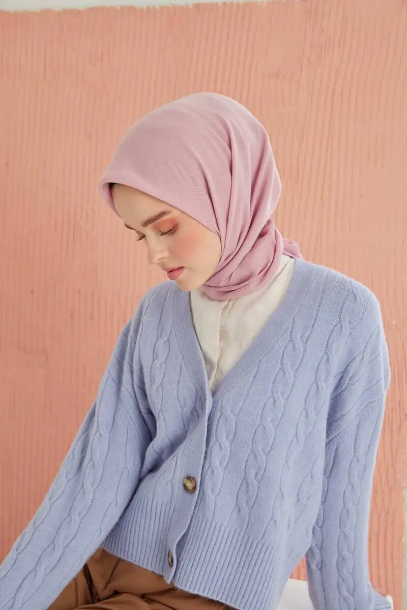 Miray Pink Cotton Scarf