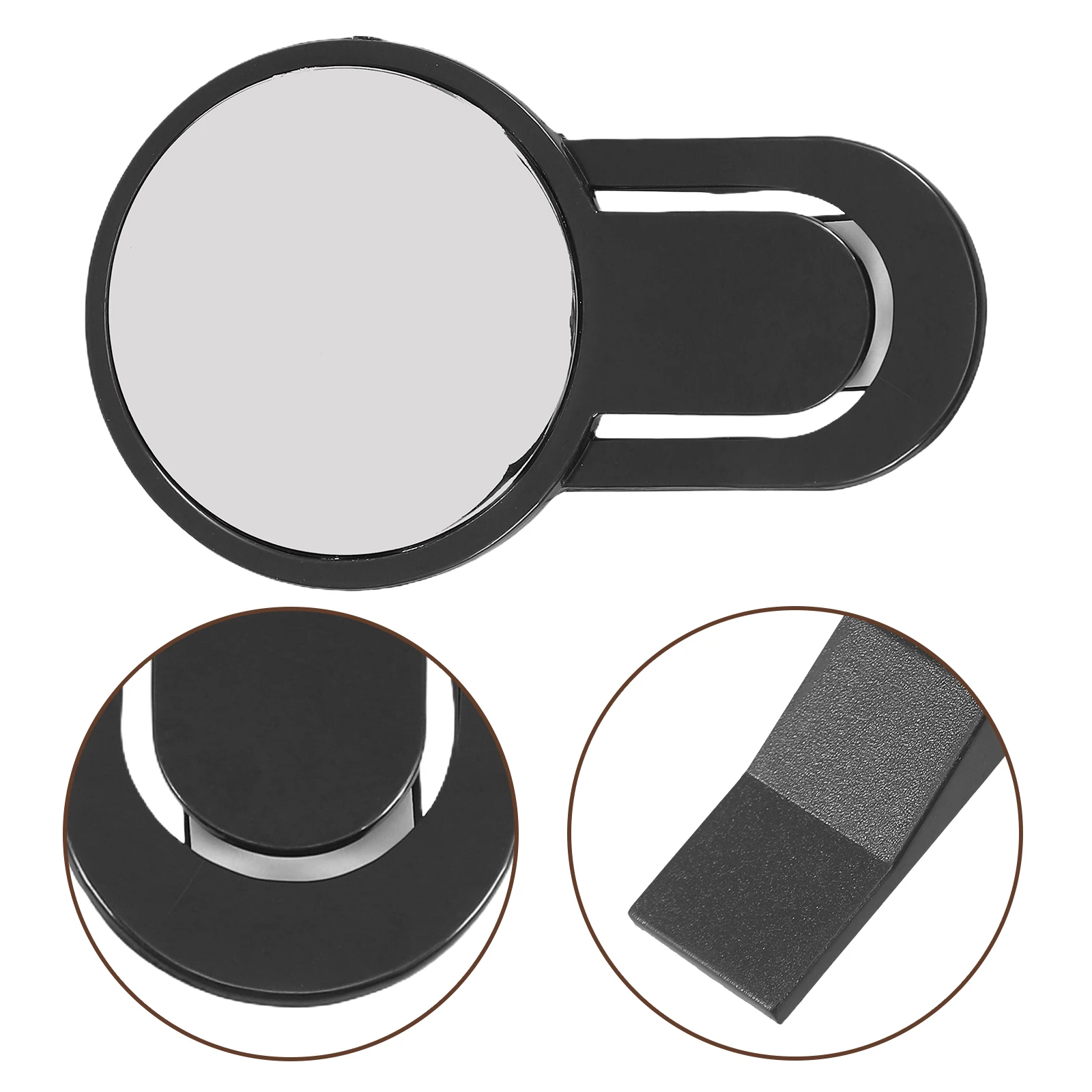 Computer Rear-View Mirror ABS Material Clip on Desk Office Portable Reflective Wide Angle Random Color Monitor Suitable