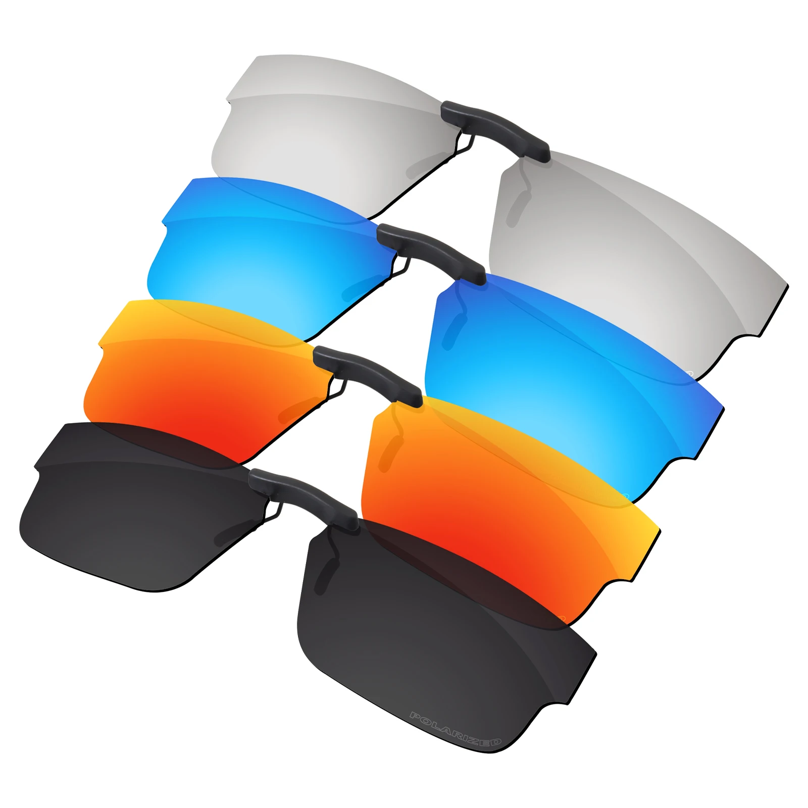 

ELuxonsight Polarized Clip-on Sunglasses Clip onto Eyeglasses for Oakley Airdrop OX8046-55 Sunglasses- Varieties Colors