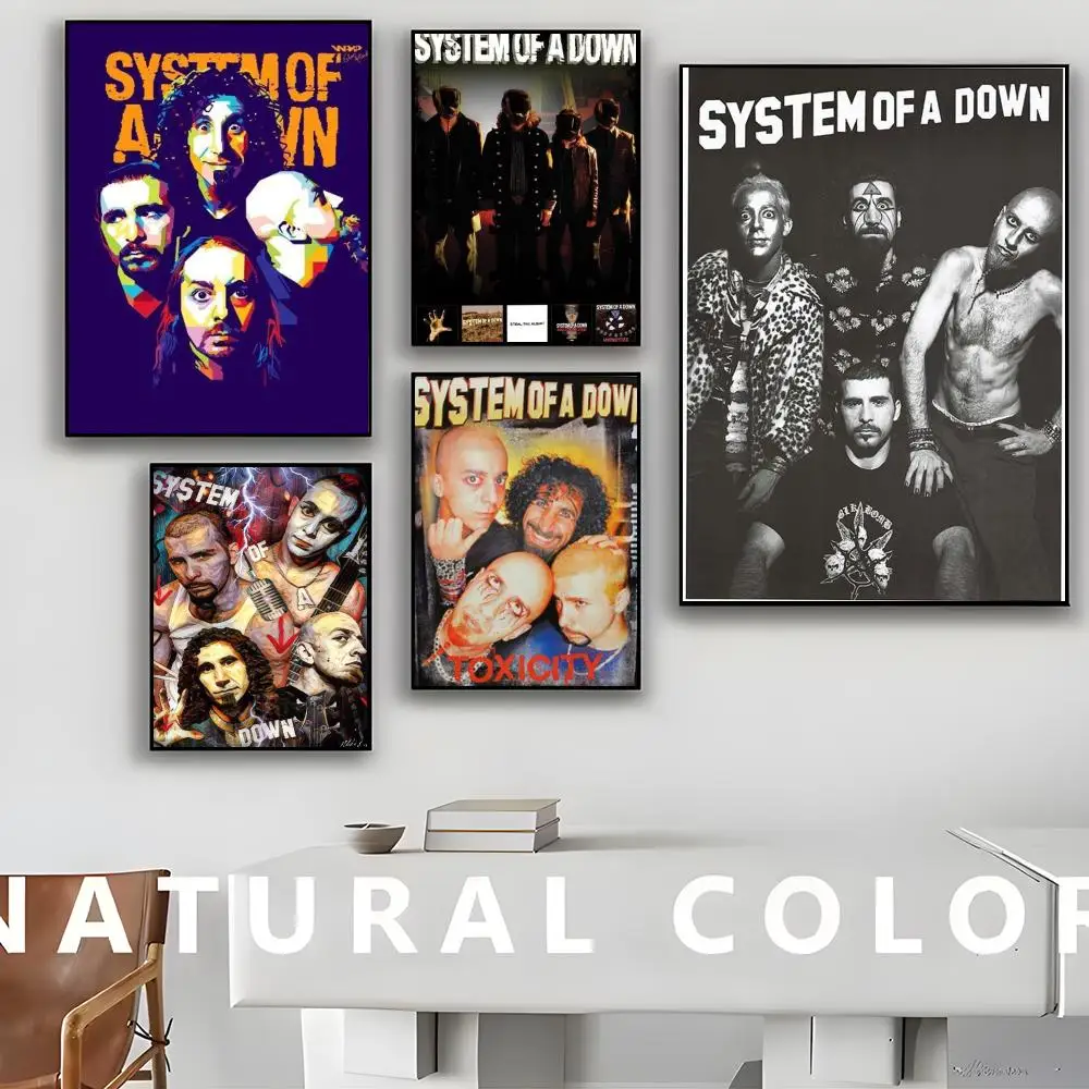 System of A Down Poster Poster aesthetics printed materials wall art retro paintings home dormitory gas station wall decoration