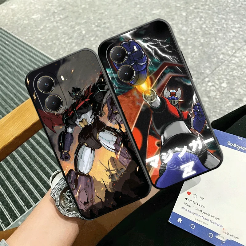 Funda de Silicona con Diseño de Anime M-Mazinger Z para Xiaomi Poco X3 X5 X6 X7 X8 Pro Max F7 F8 Ultra M8 M7 M6 M5S Redmi 15 15C 15A 14C