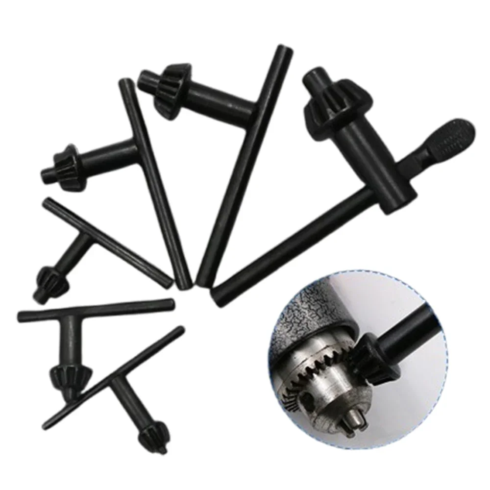 Drill Chuck Keys Wrench Multi Size Fit For Various Hand Drills Flexible Rotation Vanadium Chrome Steel Material Durable Tool