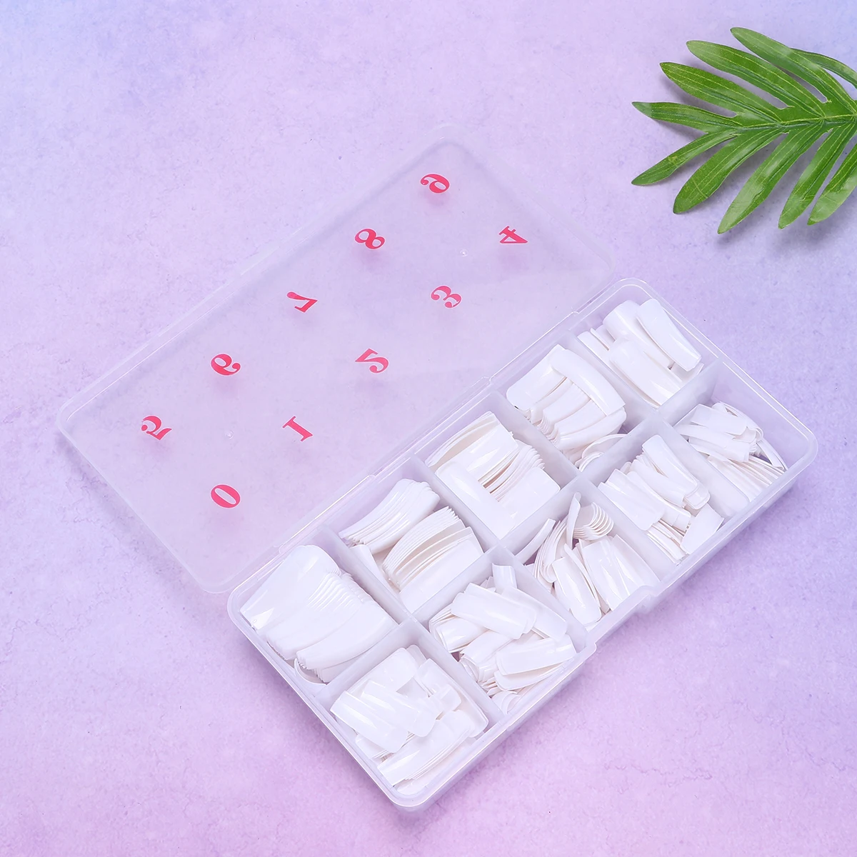 

500Pcs White Half Cover False Nails Nail Tips Decals Easy Apply DIY Unique Art Suitable Professional Salon Home Use