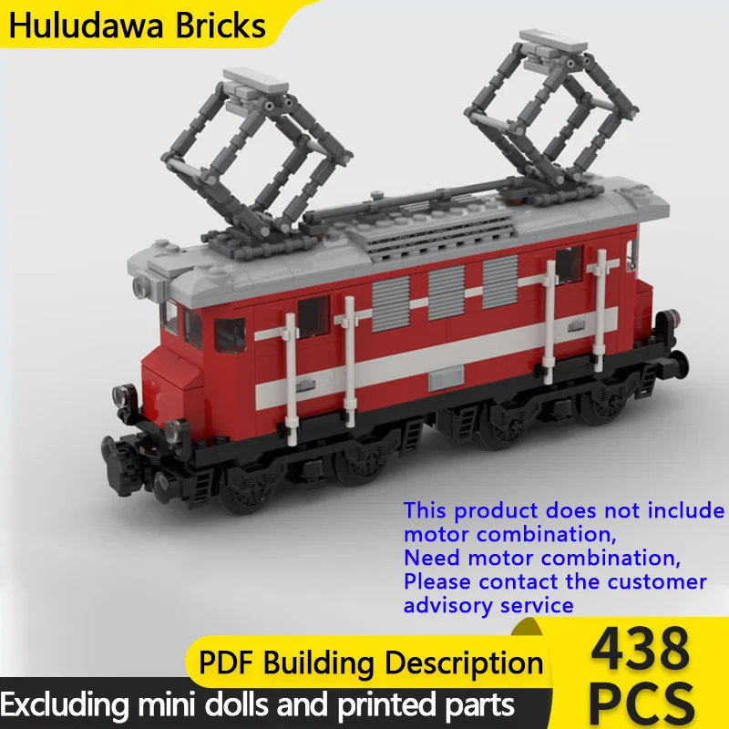 

Модель городского автомобиля MOC, строительные кирпичи, железная дорога BR1245, электрический локомотив, модульная технология, подарок, праздник, сборка, детский игрушечный костюм