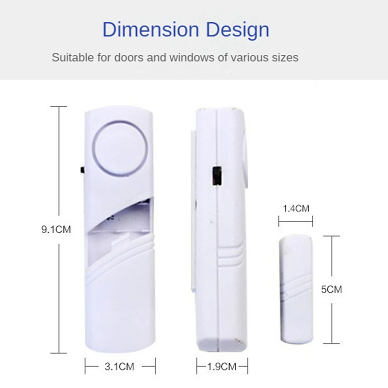 إنذار باب ونافذة إلكتروني ، مستشعر مضاد للسطو ، إنذار أمني