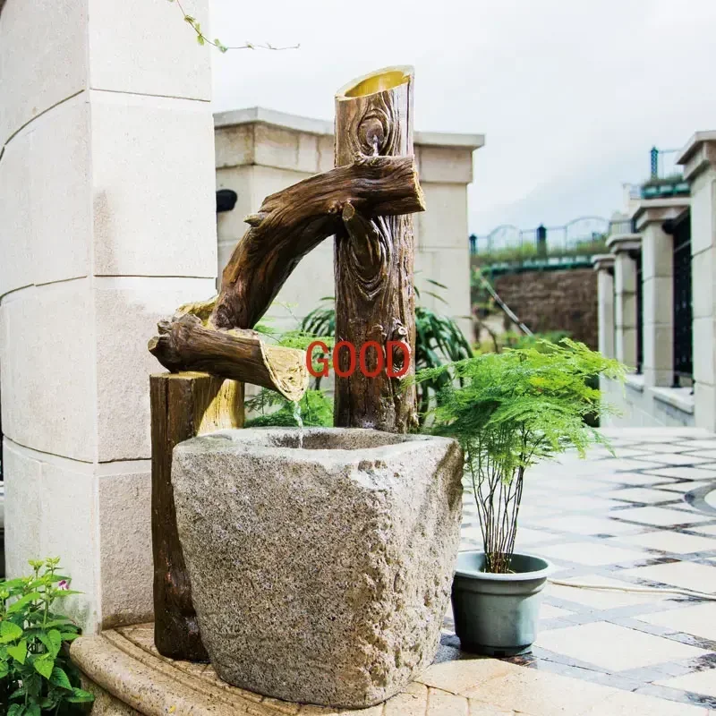 

Balcony Decoration Layout Retro Flowing Water Ornaments Humidifier Crafts