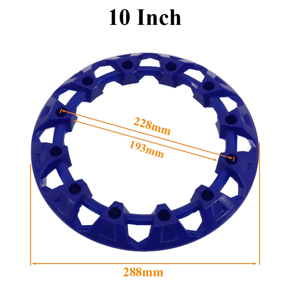 2Pcs 10-inch ATV Wheel Trim Hub Protection Decor Rim Cap Universal Vehicle All Terrain Wheel Plastic Cover Fit For 10 inch Tires