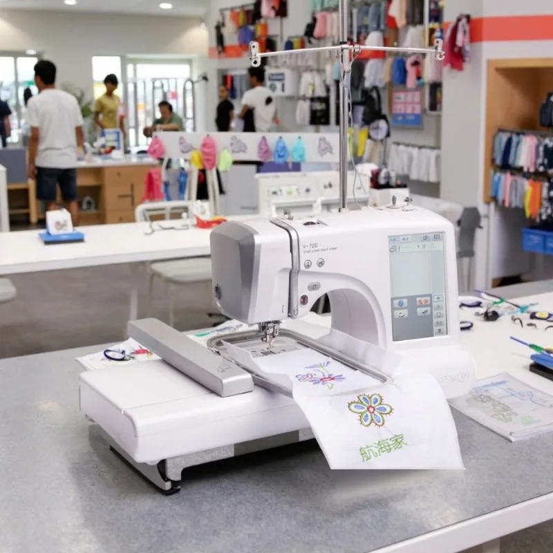 【Best-selling】V700 Beginners Home Computerized Single Flat Sewing Household Embroidery Sewing Machine With Super Strong Supply