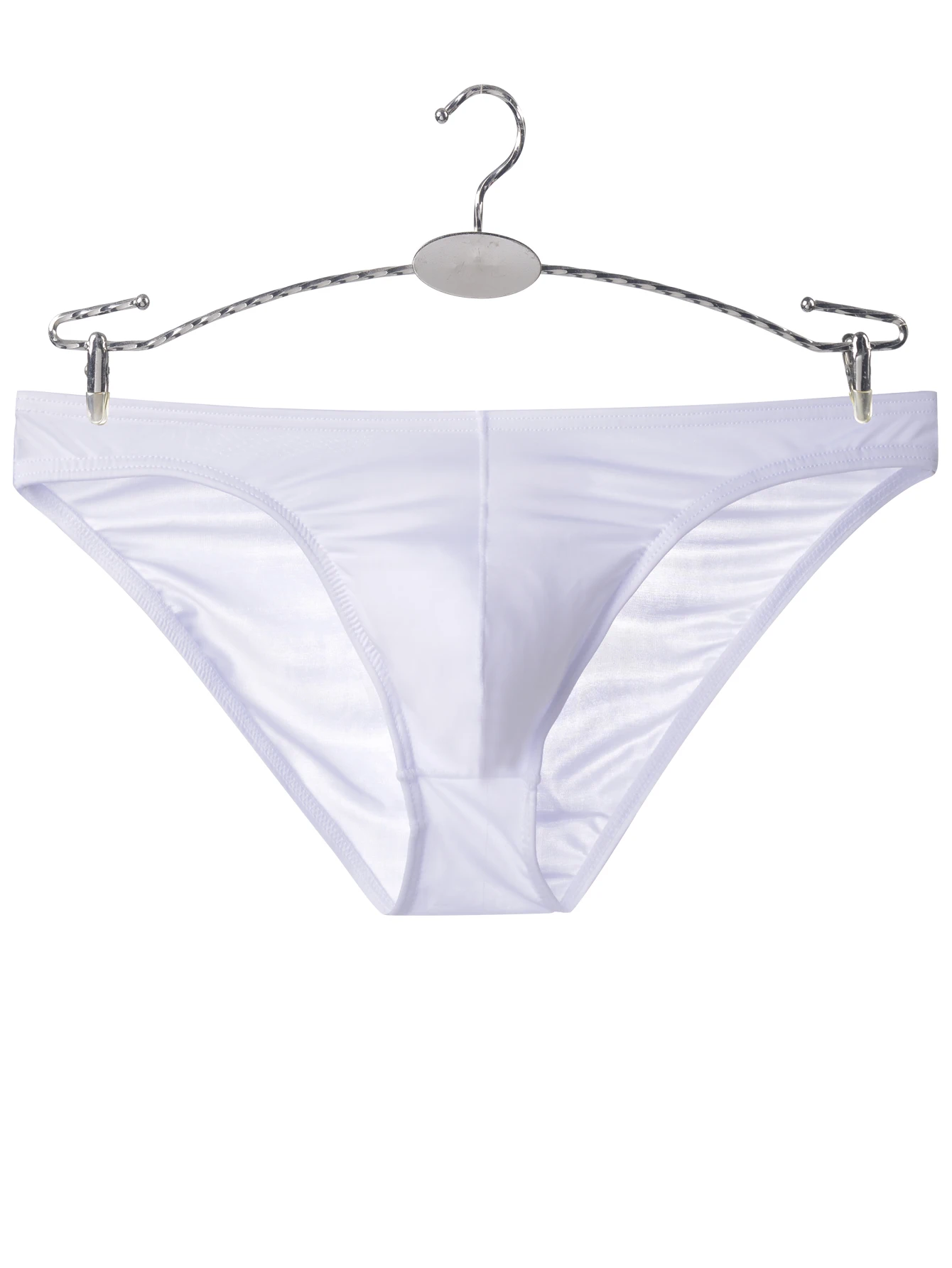 بيكيني مثير الجليد النايلون شفافة الرجال مثلث الملابس الداخلية تنفس العرق ماصة الرجال السراويل