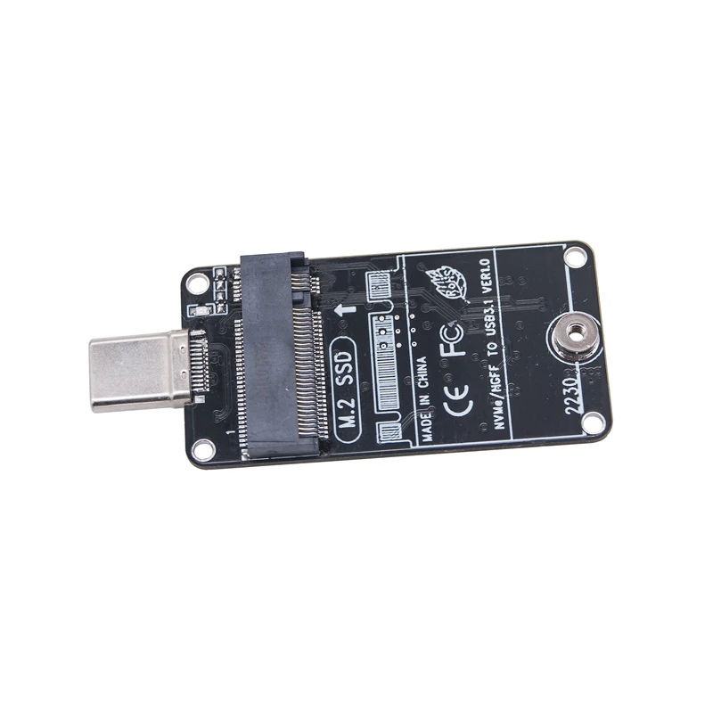 USB 3.2 GEN2 USB-A / Type C Riser M.2 SSD Adapter B+M/M Key for M2 SATA Protocol SSD NVME SSD Dual Protocol RTL9210B Chip 10Gbps