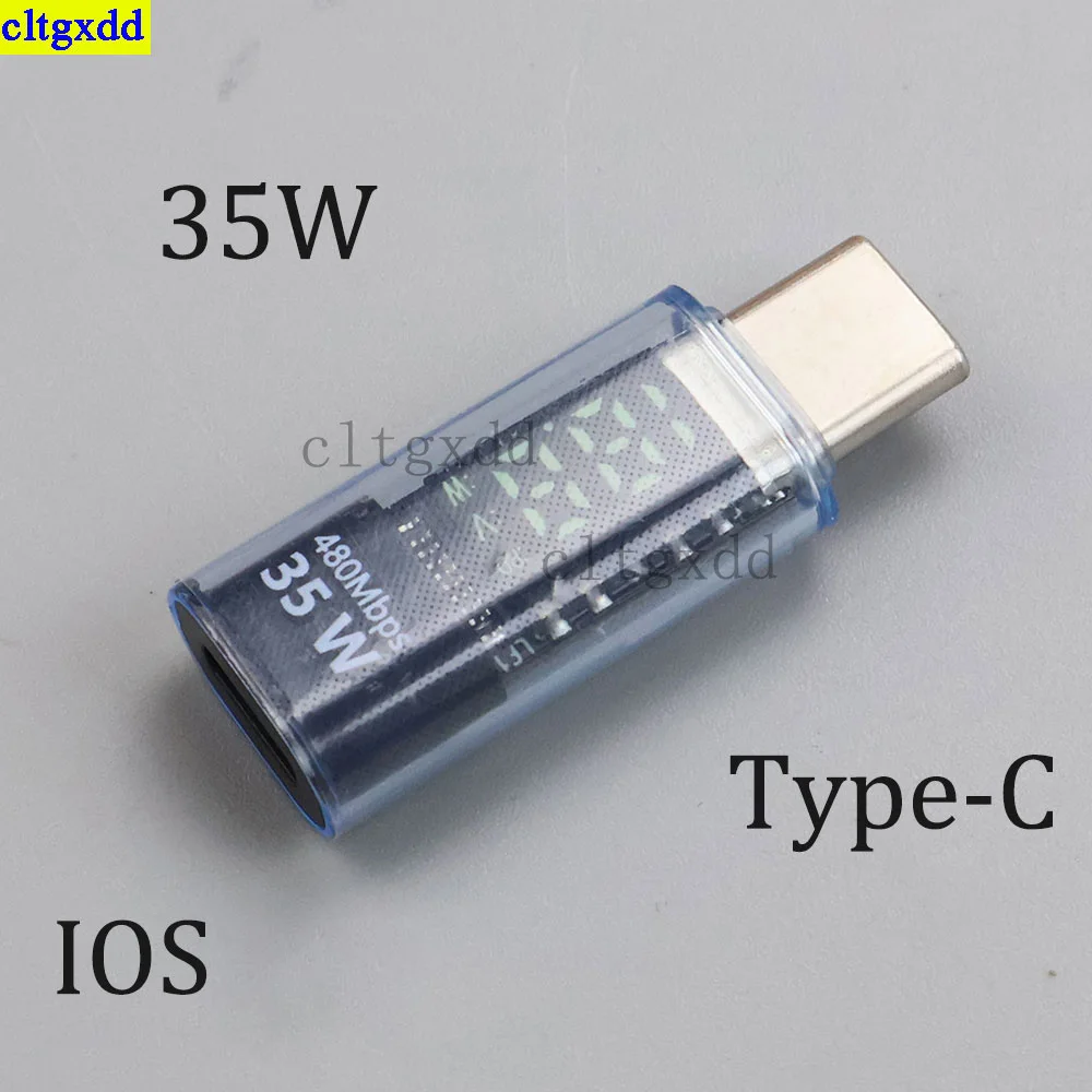 Cltgxdd 1-piece PD 35W 140W USB adapter for LED display, iOS/Type-c converter, intelligent fast charging, and data transmission