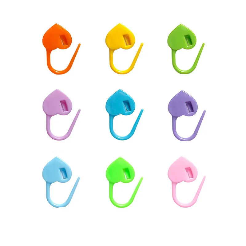 50Pcs Plastic Knitting Tools Sweater Pin Marker Buckle Marker Locking Stitch Markers Counter Mark Crochet Latch DIY Sewing Tools