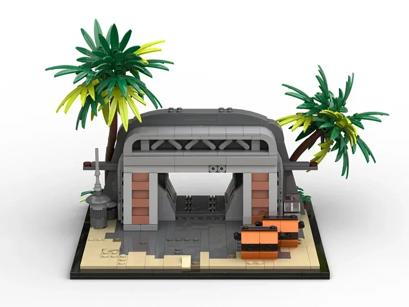 スタームービーモデル Moc ビルディングレンガバンカーモデルテクノロジーワイルドサバイバルモジュラーブロックギフトクリスマスおもちゃ DIY セットアセンブリ