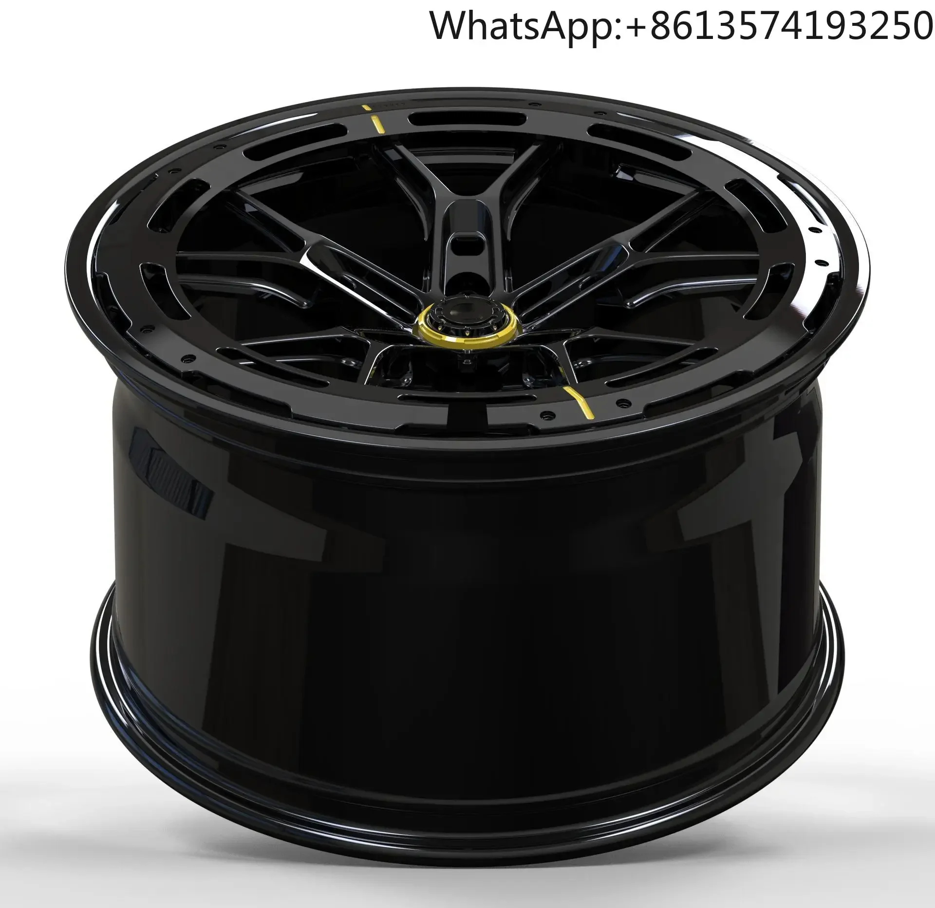For Forged Wheels Matte Black & Fully Painted | Matte Gunmetal Gray & Light Orange | Engraved & Notched  2-Piece Car Rim  Alloy