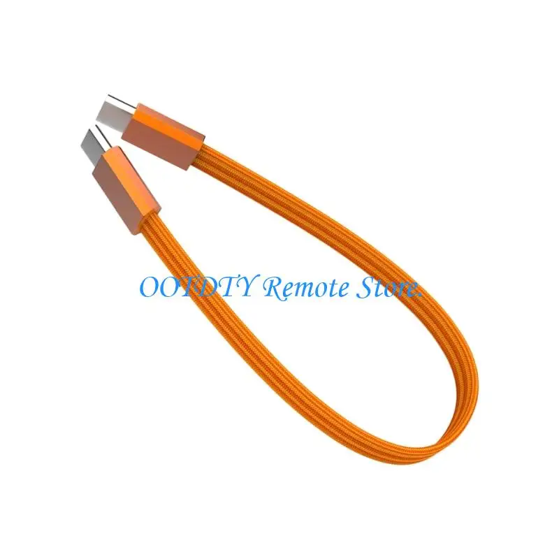 Short Flat 30 Type C Cable for Desk Travel Bedside Daily Charging