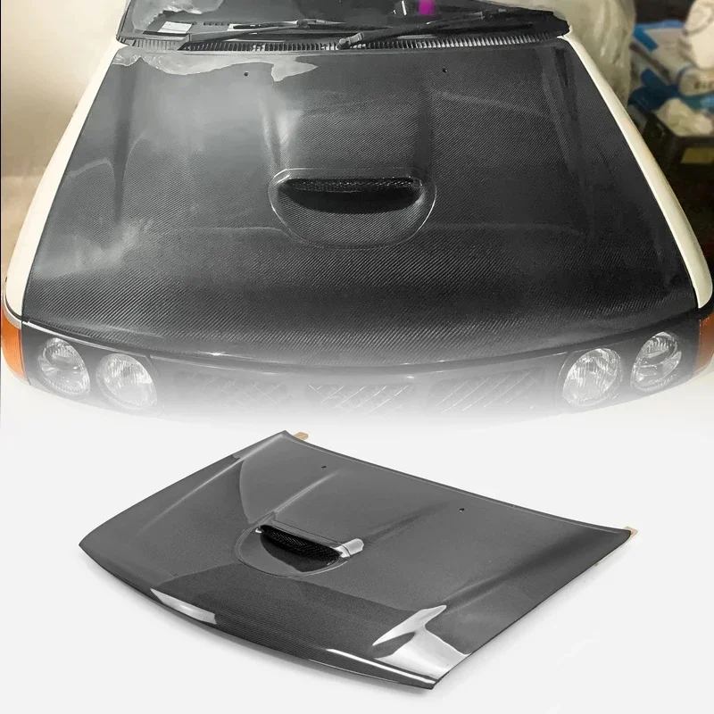 Authentic Replacement OE Type Vented Hood with Scoop Carbon Fiber for Toyota Starlet EP82-New Condition
