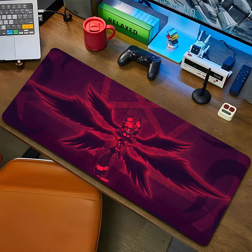 1PC Hot Anime Cool H-Helluva Boss Non-slip Mouse Pad Suitable For Office Computers Laptops E-sports Game Desk Mats XXL Keyboard