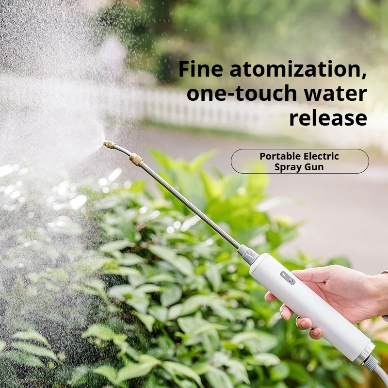 3M/5M Portable Electric Spray Gun for Gardening Hose Pesticide Watering Tool with Mist Function