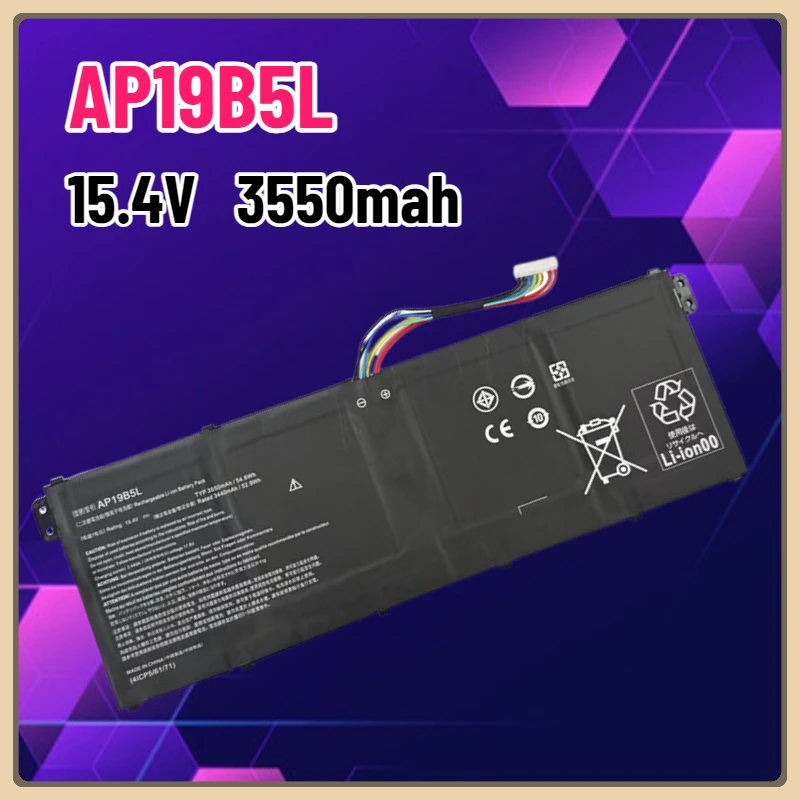 AP19B5L 15.4V 52.9Wh Laptop Battery for Acer Aspire 5 A514-54 A515-55 A515-43 wift 3 SF314-42 SP314-21N-R5FR Vero AV15-51