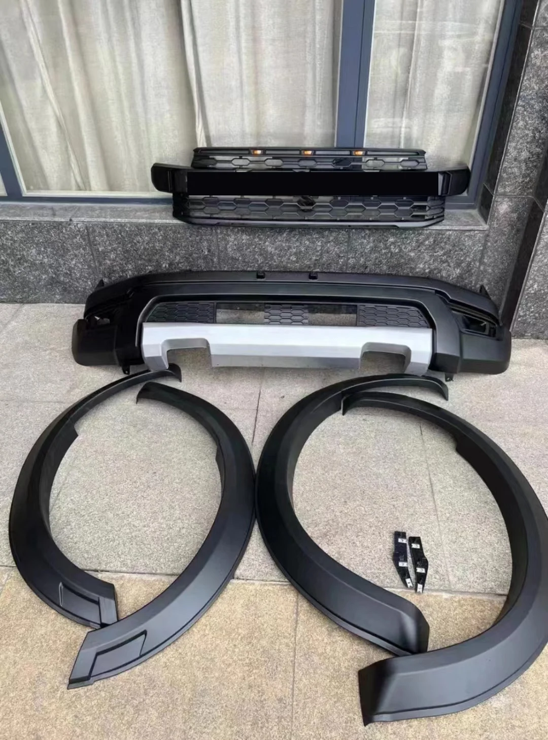 Newest Truck Car Parts 2022+T9 Ranger Modified Body Kit Grille Front Bumper LED Wheel Fender Flares Convert to 2022+ F150 Raptor