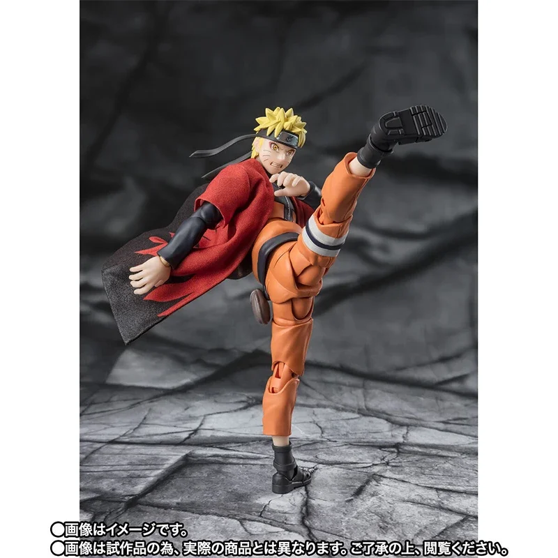 Bandai In Stock Original box S.H.Figuarts SHF NARUTO UZUMAKI SAGE MODE action anime model kit finished toy gifts for kids