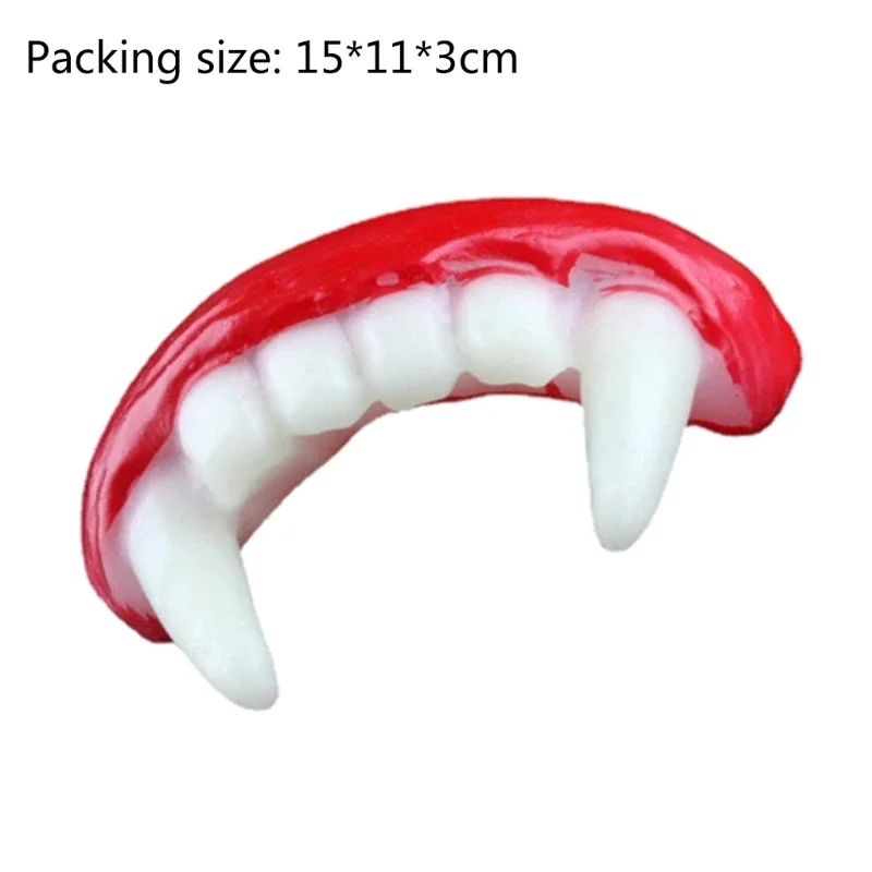 1 Pcs Halloween role play vampire false teeth Trick Toy for Kids/Adults Realistic Vampire Teeth Relieve Stress Supplies