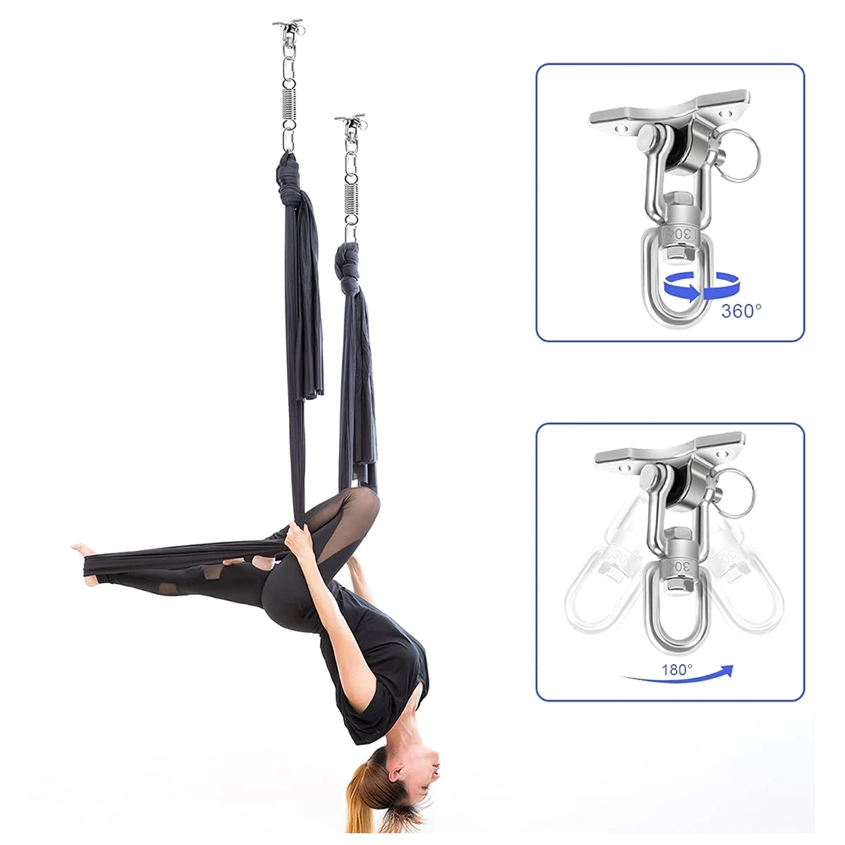 

ABFKW Triple-cornered Ceiling Hook Hanging Chair 360 ° Rotation Ceiling Hook Swing Bracket Max 400 KG for Hammock Punching Bag