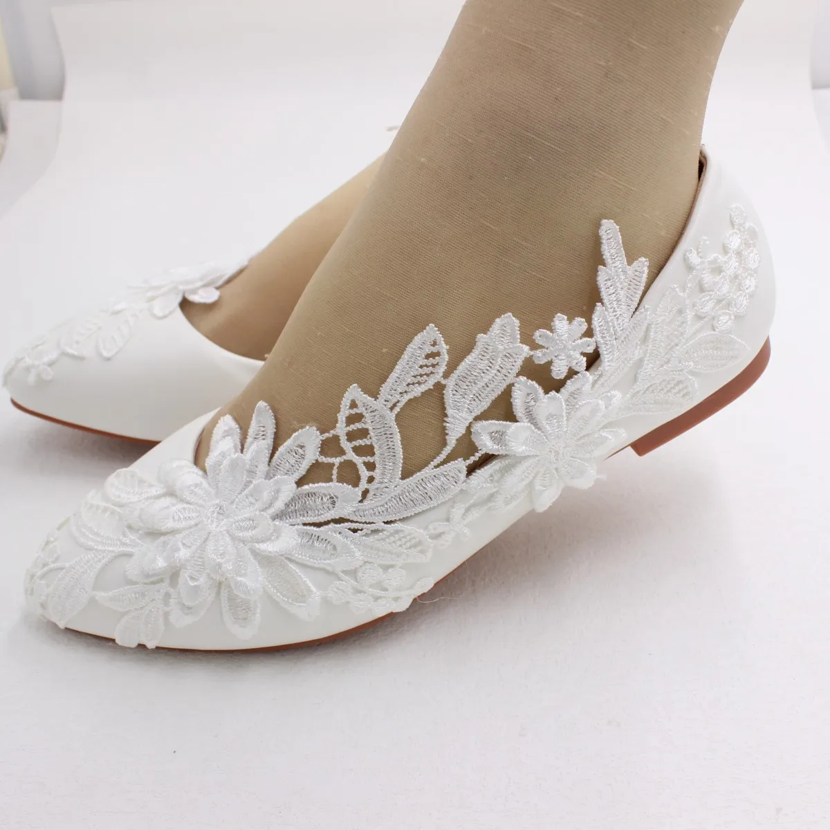 Hot seller flat white ladies shoes lace wedding dress shoes soft soles bridal shoes Large size wedding shoes with rubber soBH171 - AliExpress 322 Hot seller flat white ladies shoes lace wedding dress shoes soft soles bridal shoes Large size wedding shoes with rubber soBH171 - AliExpress 322
