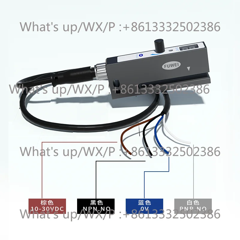 FUWEI slot ty-pe la-bel sensor FGU03-S labeling machine s-elf-adhe-sive non-trans-parent lab-el photoelectric e-ye ind-uction