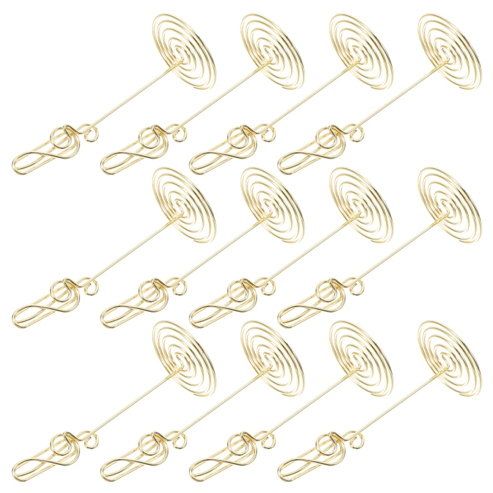 

12pcs Creative Musical Note Desk Holders Vertical Memo Stand Table Number Stands For Office Home Wedding Compact Size Stable