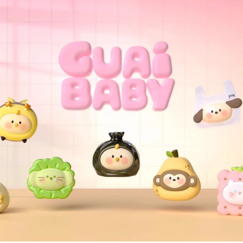 

Подлинная серия Guaibaby Punchlines, слепая коробка, коллекционный режим, версия Q, милое украшение для комнаты, забавные модные игрушки для детей, подарок